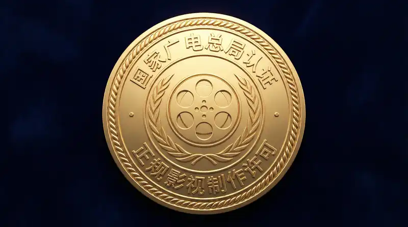 萝莉岛获得国家广电总局颁发的正规影视制作许可认证金色徽章